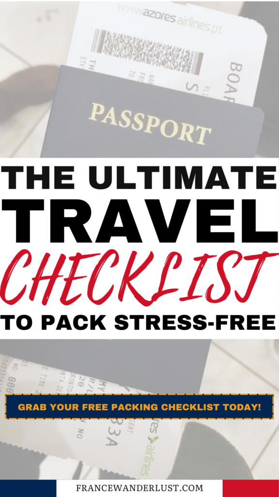 Free Travel Checklist